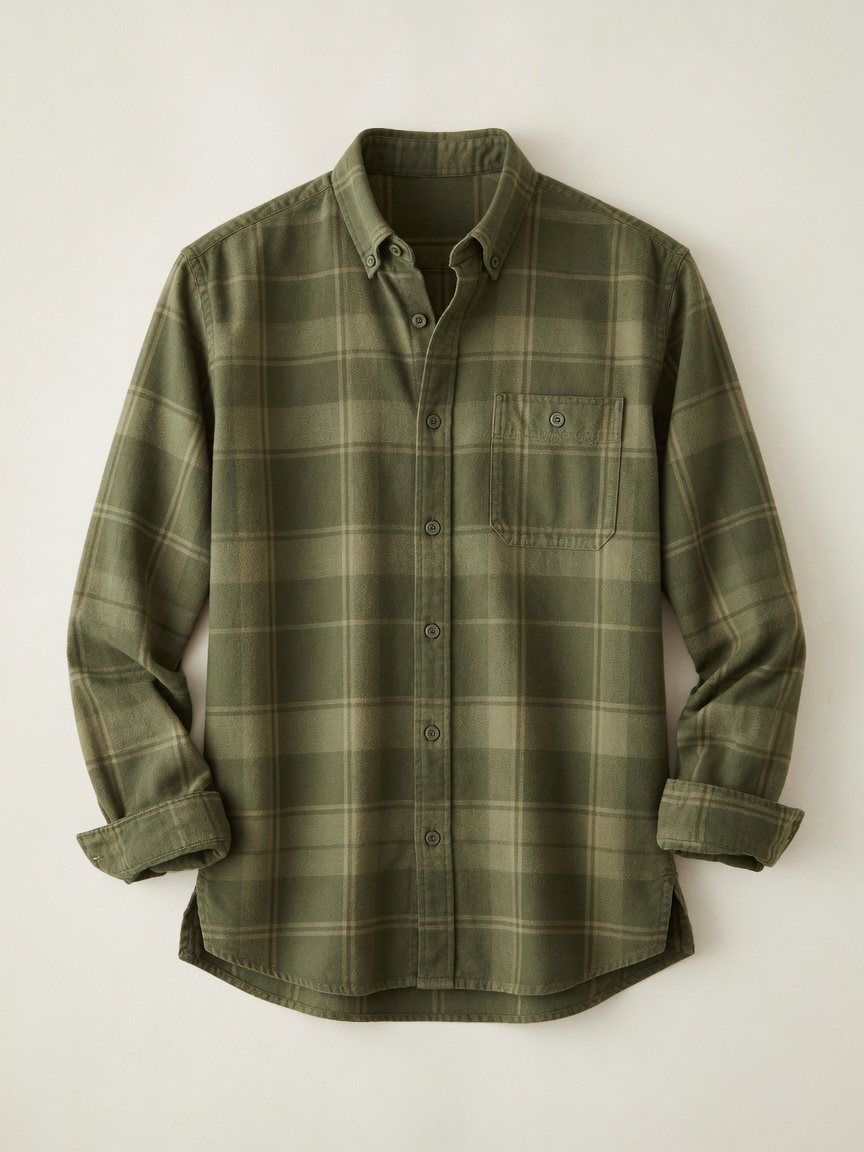 Casual Shirt — Olive Check